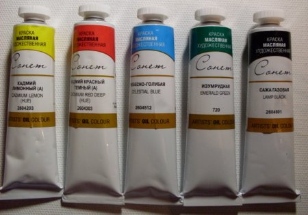 Production Sonnet oil paints