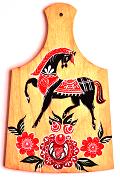 Kitchen Board with black horse